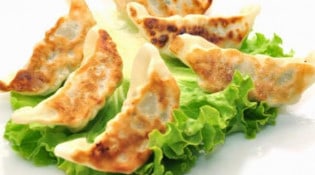 light sushi - Un gyoza grillé