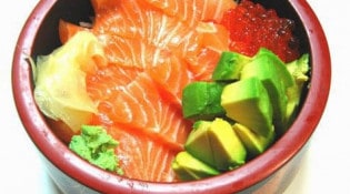 light sushi - Un menu chirashi