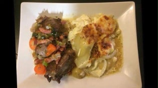 Au Qg - La joue de porc et son gratin dauphinois