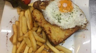 Le Cuisinier du Chrysanthème - Croque madame frite