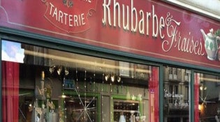 Rhubarbe et Fraises - Le salon de thé