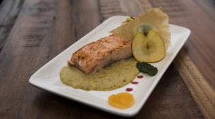 Happy Dock - Plat du jour au saumon