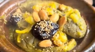 La Couscoussière - Tajine d'agneau aux pruneaux et amandes