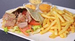 La Strada Burger - Une assiette kebab