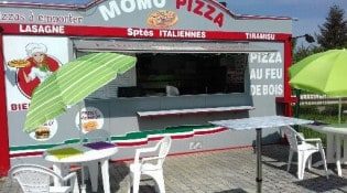 Momo Pizza - La façade du restaurant
