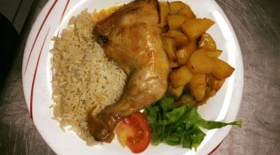 Chez Pato - Frango batata aroz