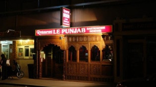 Punjab Indien - La façade du restaurant