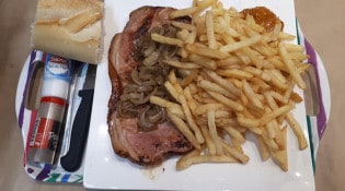 Au Resto Frites - Une assiette