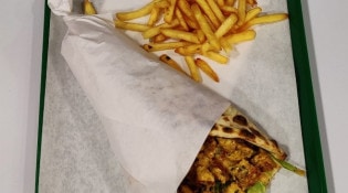 Grill Kebab - Naan poulet curry