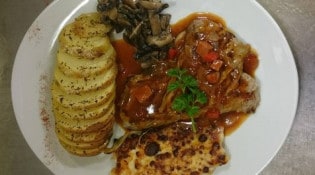 L'îlot de l'archipel - Escalope de veau à la catalane