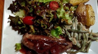 Le Tournesol - Magret de canard sauce aux figues fraîches