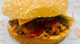 Snack Du Rocher - Un burger