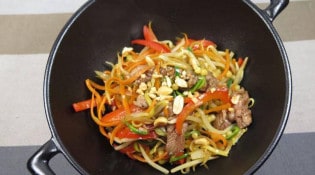 Le Café de Paris - Wok de nouilles au bœuf