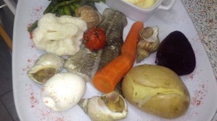 Café du lac - Un plat