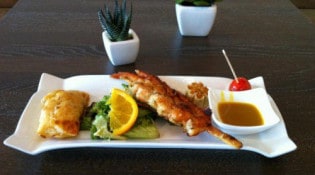 Auberge la bastide neuve - Un plat 