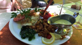 La Terrasse Gourmande - Un plat à base de poisson 