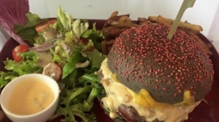 Manhattan cafe - Black pink burger