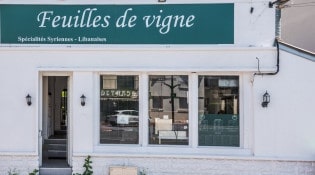 Feuilles de vigne - La devanture du restaurant