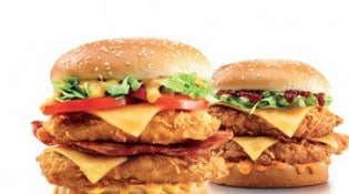 KFC - Des burgers 