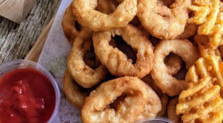 Dirty Vegan Burgers - Onion rings