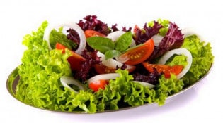 Andiamo Pizza - Une assiette de salade