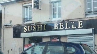 Sushi belle - La façade du restaurant