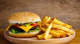 La Maison Des Gourmands - Un burger frites 