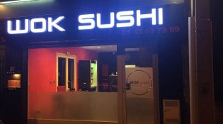 Wok Sushi - La façade du restaurant
