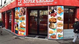 Super Chicken - La façade du restaurant