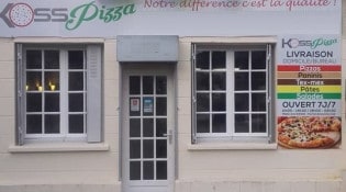 Koss Pizza - La façade du restaurant