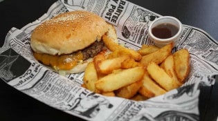 Canal burger - un burger, frites