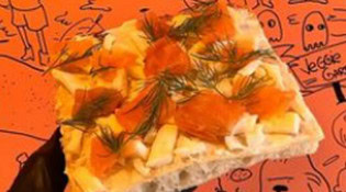 Giulia Pizza - Une salmone pizza