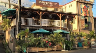 Zanzibar - La façade du restaurant