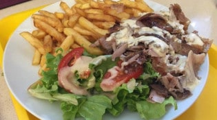 King Guyane - Assiette kebab