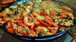 Restaurant La boucantine - La paella valenciana