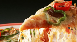 Abadia pizza - Un portion de pizza