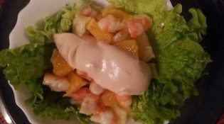 L'auto resto - Salade de crevettes aux agrumes