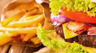 Le Happy - Un burger, frites 
