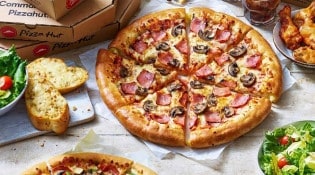 Pizza hut - Deux pizzas livrées
